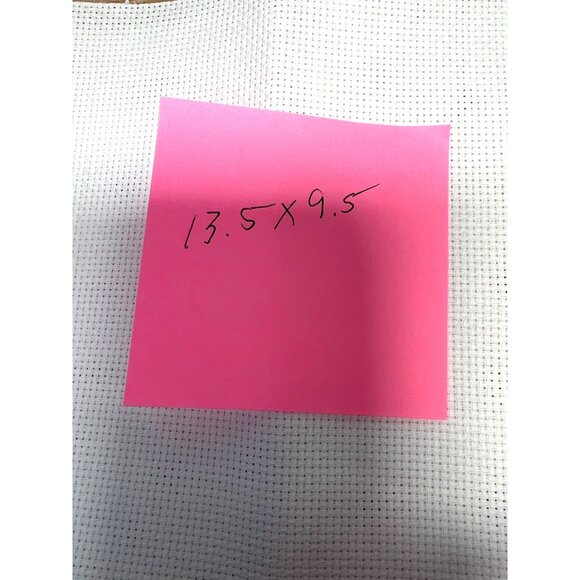 Blank White Aida Cross Stitch Fabric 13.5" X 9.5" 14 Count - Picture 2 of 2